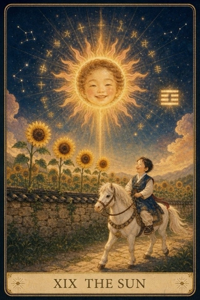 타로 19 태양 카드