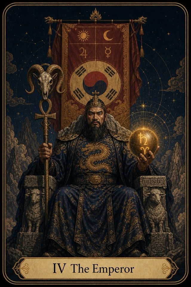 타로 4 황제 카드