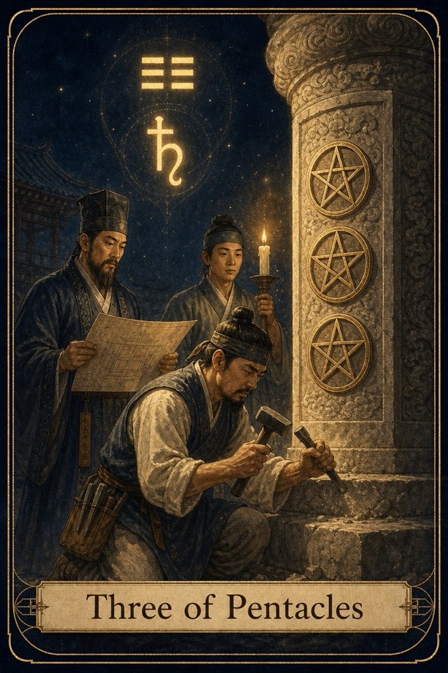 타로 금화 3 카드