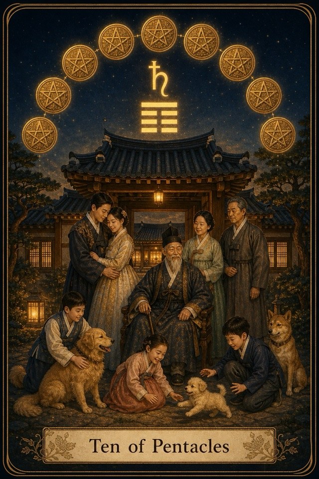 타로 금화 10 카드