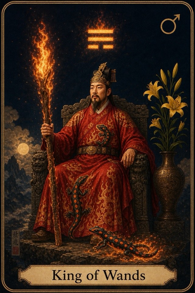타로 지팡이 왕 카드